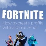 Fortnite con un correo electrónico temporal