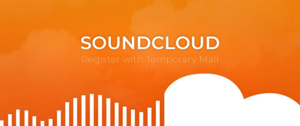 SoundCloud usando um serviço temporário de e-mail