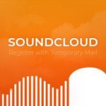 SoundCloud utilizando um serviço de correio electrónico temporário