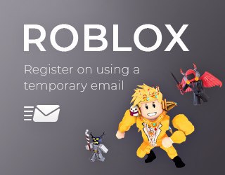 Roblox através de e-mail temporário