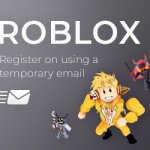Roblox с помощью временной электронной почты